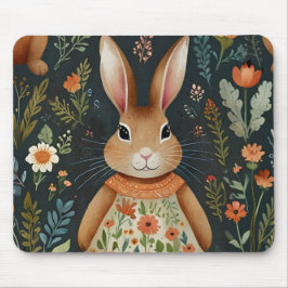 Springtime Bunny Magic Mousepad