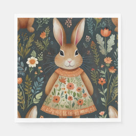 Springtime Bunny Magic Patch Papier Napkin Serviette