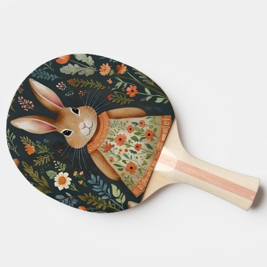 Springtime Bunny Magic Ping Pong Paddle Tischtennis Schläger (Seitenansicht)