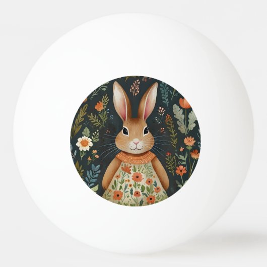 Springtime Bunny Magic Pong Ball Tischtennisball (Vorderseite)