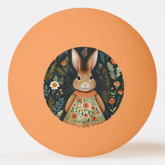 Springtime Bunny Magic Tischtennisball (Vorderseite)