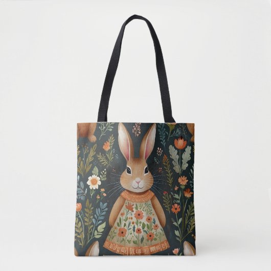 Springtime Bunny Magic Toag Tasche (Vorderseite)