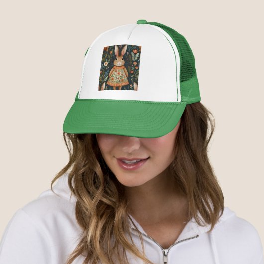Springtime Bunny Magic Trucker Hat Truckerkappe (Beispiel)