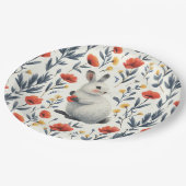 Springtime Bunny Pappteller (Schrägansicht)