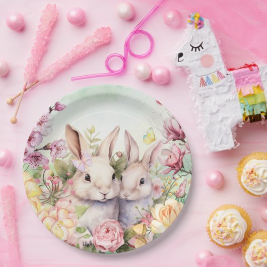 Springtime Bunny Tellers Pappteller (Party)
