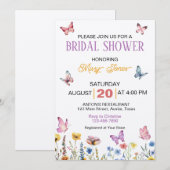 Springtime Butterfly Brautparty Einladung (Vorne/Hinten)