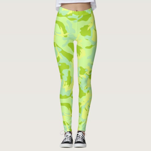 SpringTime-Camouflage-Muster Leggings (Vorderseite)