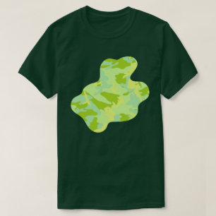 SpringTime Camouflage Muster Paint Platsch v3 T-Shirt