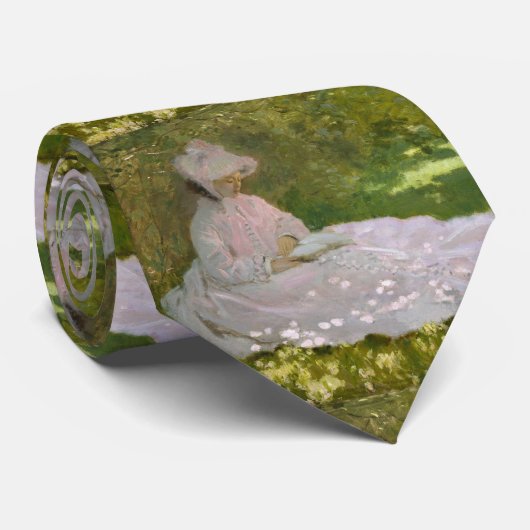 Springtime Claude Monet Krawatte (Gerollt)