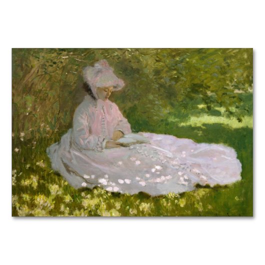 Springtime Claude Monet Tischnummer (Rückseite)