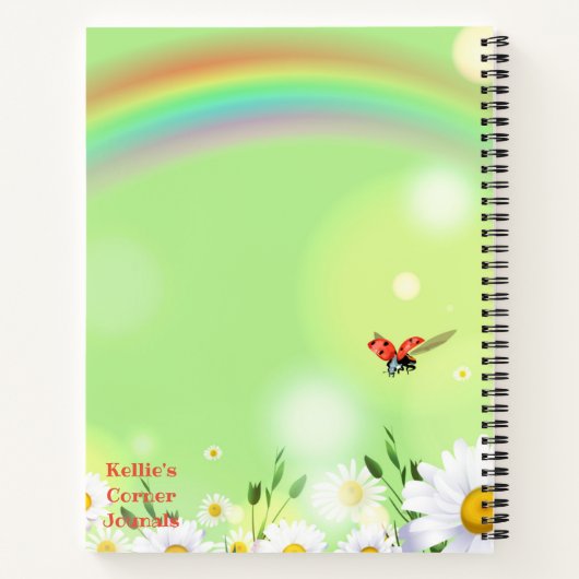 Springtime Dankbarkeit Journal Spiral Notebook Notizblock (Rückseite)