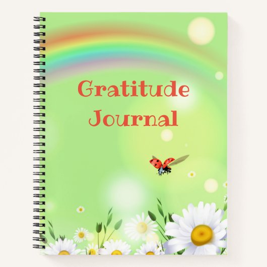 Springtime Dankbarkeit Journal Spiral Notebook Notizblock (Vorderseite)