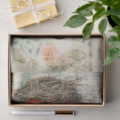 Springtime Delight: Vogel und Eier für Ostern Seidenpapier (Geschenk)