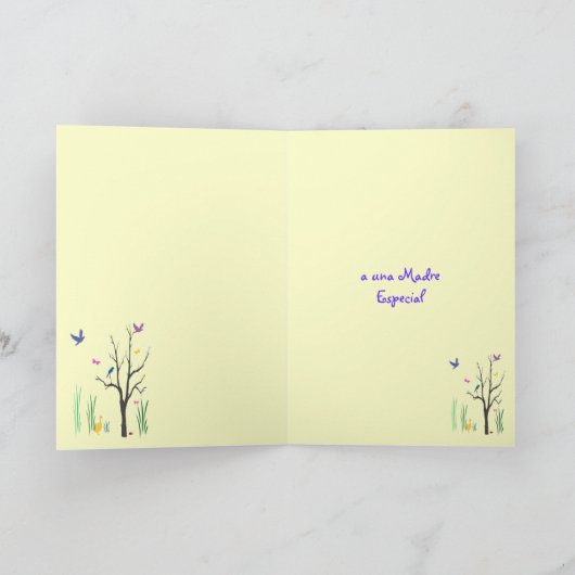 Springtime Dia de las Madres Karte (Innenseite)