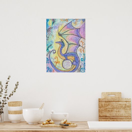 Springtime Dragon Poster (Küche)