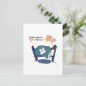 Springtime Dreaming Groundhog Feiertagspostkarte (Stehend Vorderseite)