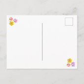 Springtime Dreaming Groundhog Feiertagspostkarte (Rückseite)