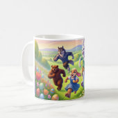 Springtime Egg Hunt - Spielerisches Osterabenteuer Kaffeetasse (Vorderseite Links)