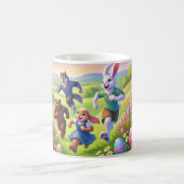 Springtime Egg Hunt - Spielerisches Osterabenteuer Kaffeetasse (Mittel)