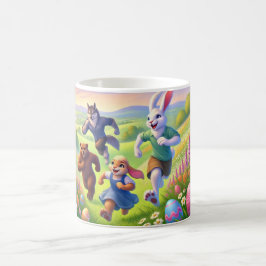 Springtime Egg Hunt - Spielerisches Osterabenteuer Kaffeetasse