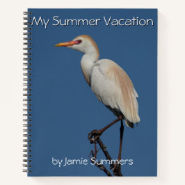 "Springtime Egret" SpiralNotebook Notizblock