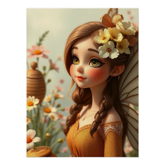 Springtime Fairy Art Poster (Vorderseite)