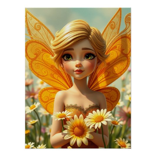 Springtime Fairy Art Poster (Vorderseite)