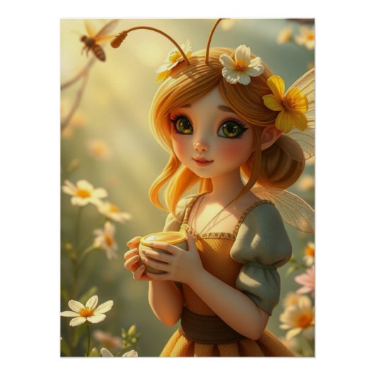 Springtime Fairy Art Poster (Vorderseite)