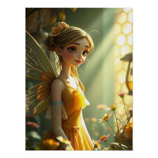 Springtime Fairy Art Poster (Vorderseite)