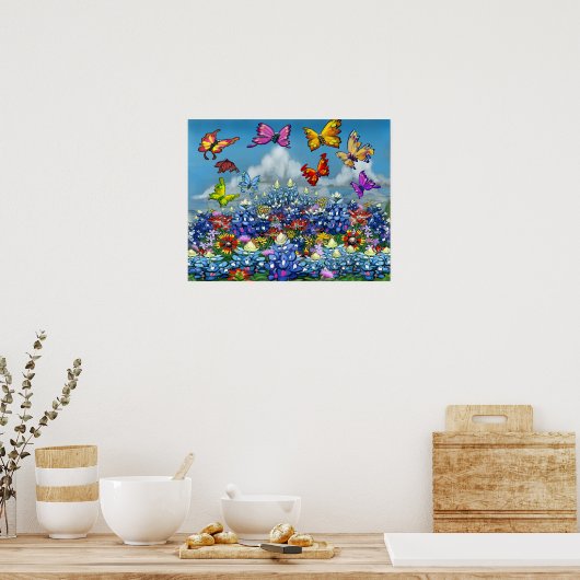 Springtime-Farben Poster (Küche)