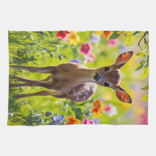 Springtime Fawn Geschirrtuch