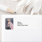 Springtime Flapper-Adressenaufkleber (Insitu)