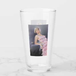 Springtime Flapper Glass Tumbler