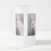 Springtime Flapper Mattierte Bier-Tasse Mattglas Bierglas (Vorderseite Links)