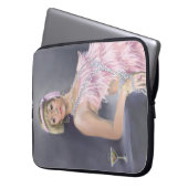 Springtime Flapper Notebook-Sieb Laptopschutzhülle (Vorderseite Links)