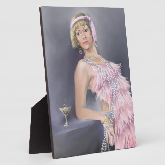 Springtime Flapper Plaque Fotoplatte (Seite)