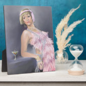 Springtime Flapper Plaque Fotoplatte (Seite)