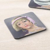 Springtime Flapper Portrait Cork Untersetzer (Linke Seite)