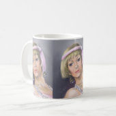 Springtime Flapper Portrait-Tasse Kaffeetasse (Vorderseite Links)