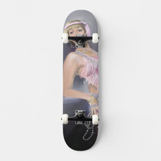 Springtime Flapper Skateboard (Vorderseite)