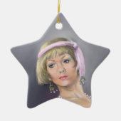 Springtime Flapper Star Ornament (Vorne)