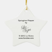 Springtime Flapper Star Ornament (Hinten)