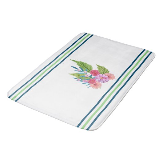 Springtime Floral Badematte (Schrägansicht)