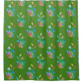 Springtime Floral Clumps Duschvorhang (Vorderseite)