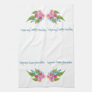 Springtime Floral Geschirrtuch