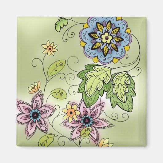 Springtime Floral Magnet (Vorne)