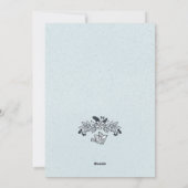 Springtime Floral Osterfoto Karte (Rückseite)