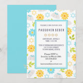 Springtime Floral Pessach Einladung (Vorne/Hinten)