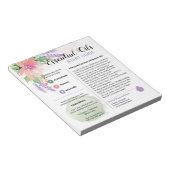 Springtime Floral Wesentlichen al Oils Start Guide Notizblock (angewinkelt)