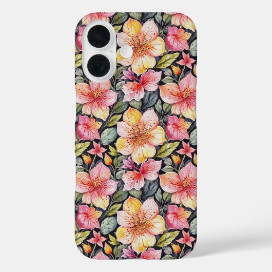 Springtime garden-Foral Muster 1 - iPhone Case (Rückseite)